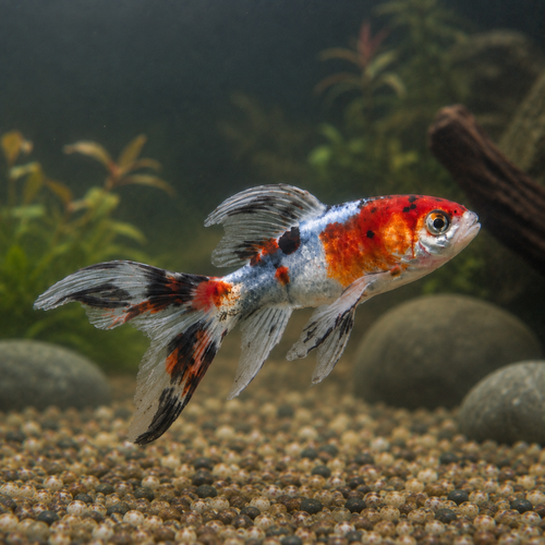 Shubunkin Goldfish Carassius Auratus