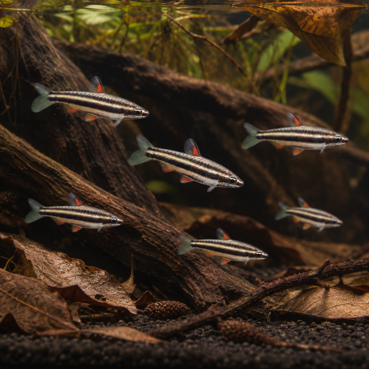 Three Lined Pencil Fish Nannostomus Trifasciatus