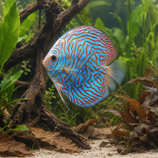 Tiger Turquoise Discus