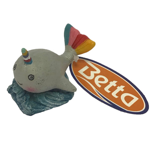 Betta Mini Unicorn Whale Aquarium Ornament