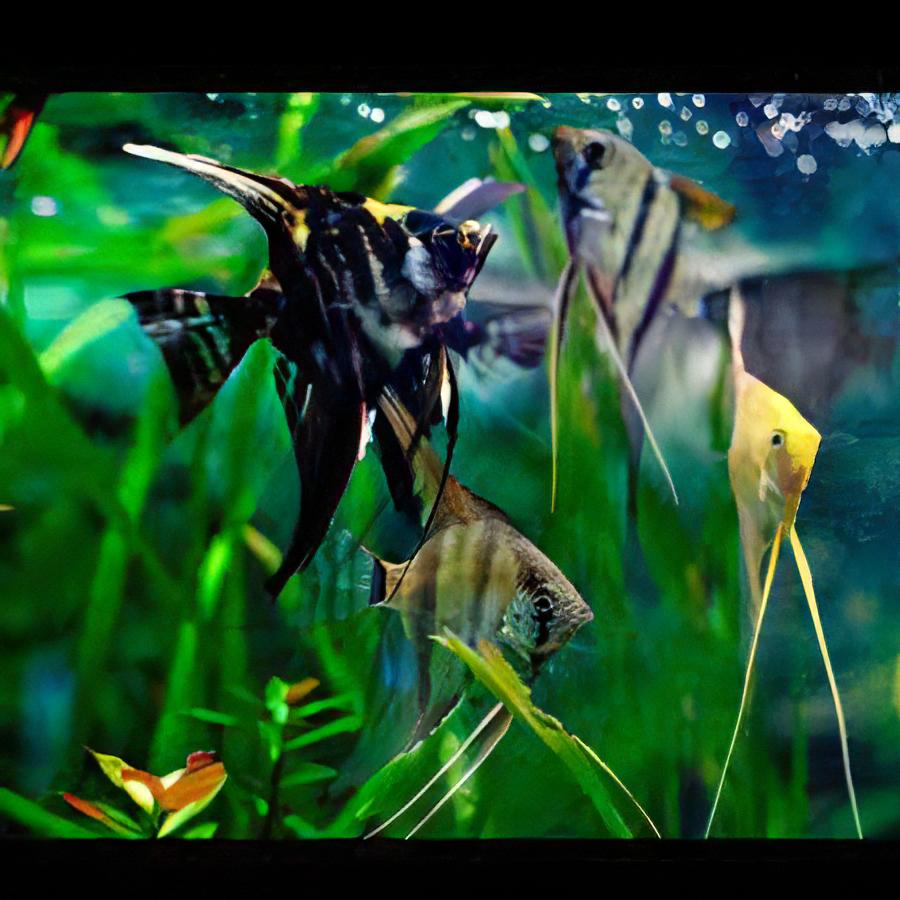 A1 Angelfish 10 x Assorted Angelfish Pterophyllum Scalare 3cm -.