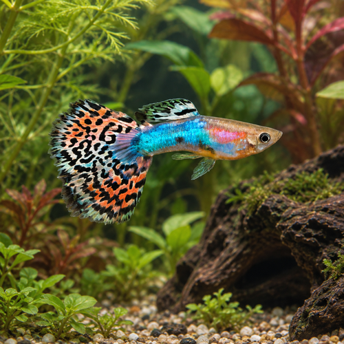 Variegated Male Guppy
