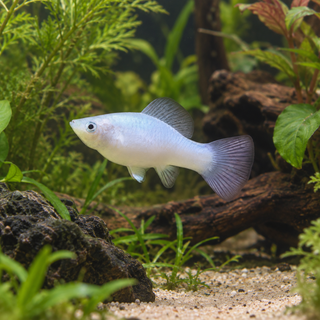 White Platy Xiphophorus Maculatus