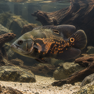 Wild Patterned Oscar Astronotus Ocellatus