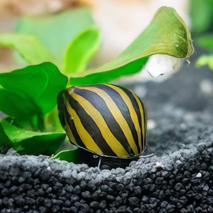 A1 Snail 8 x Zebra Snail Neritina Natalensis 2cm -.