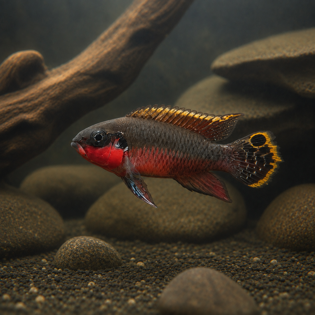 Kribensis Super Red Cichlid 
