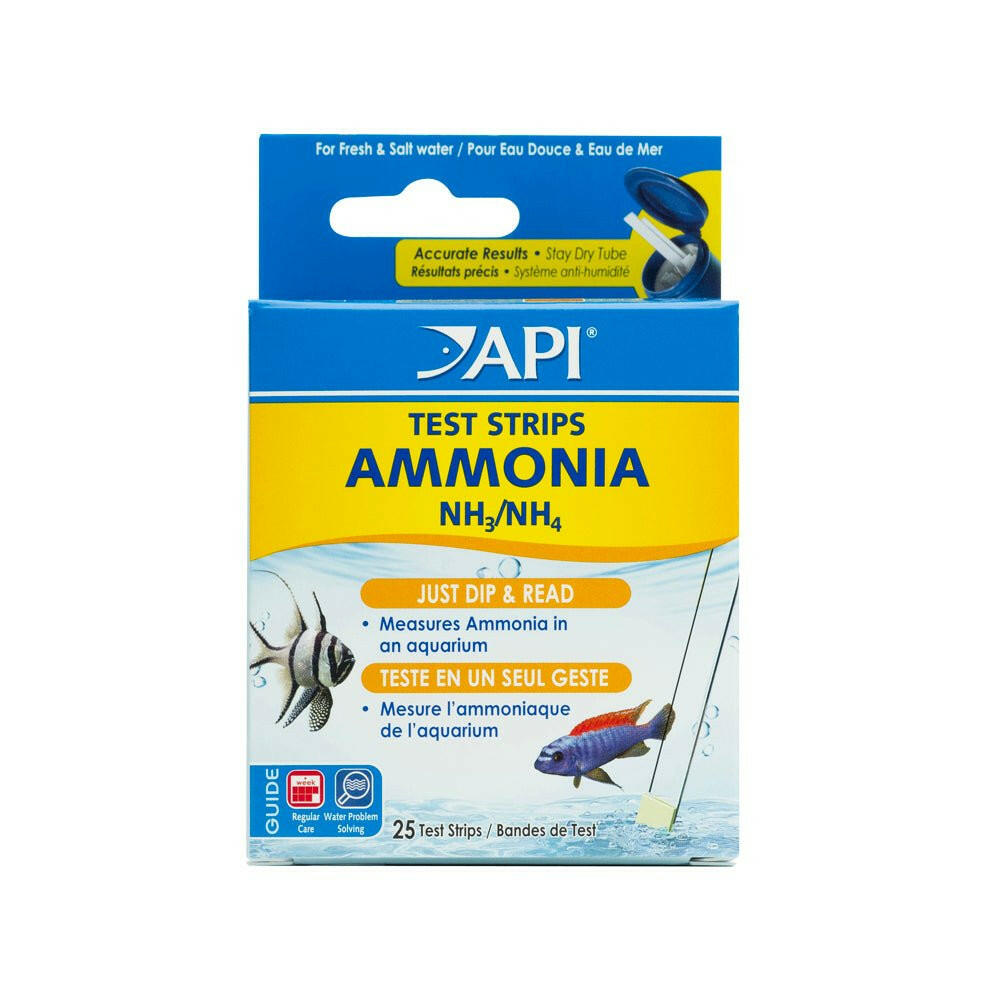 API Ammonia Test Strips - 25 Strips - Charterhouse Aquatics