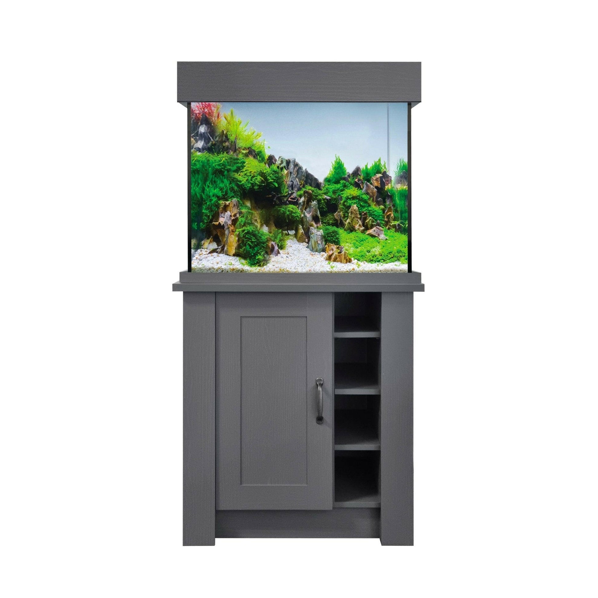 Aqua One OakStyle 110 Aquarium and Cabinet (Slate Grey) - Charterhouse Aquatics