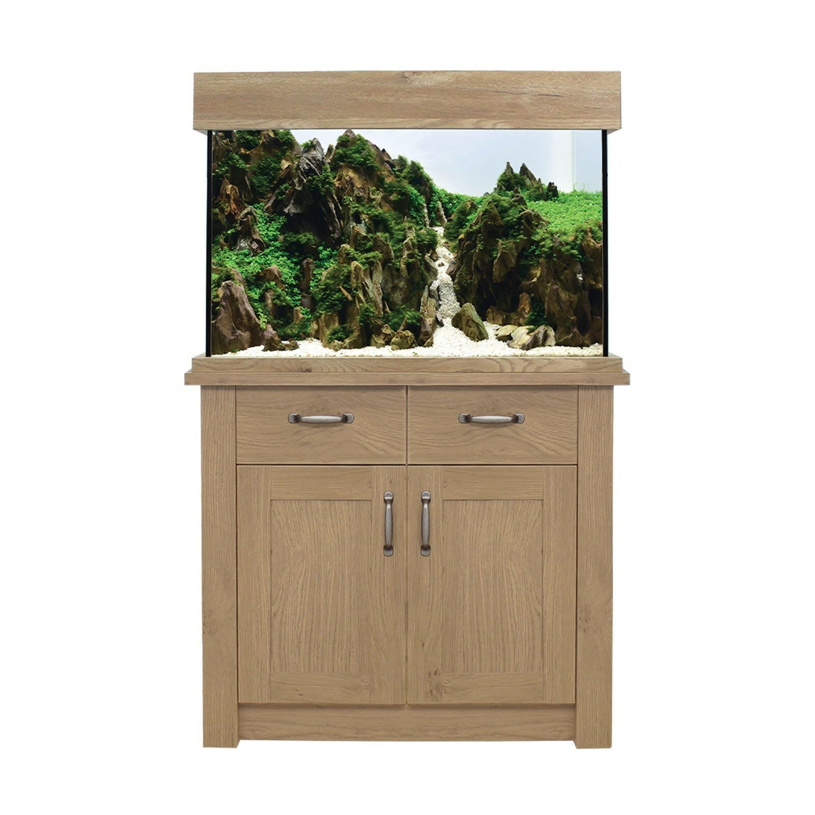 Aqua One OakStyle 145 Aquarium and Cabinet (Yorkshire) - Charterhouse Aquatics