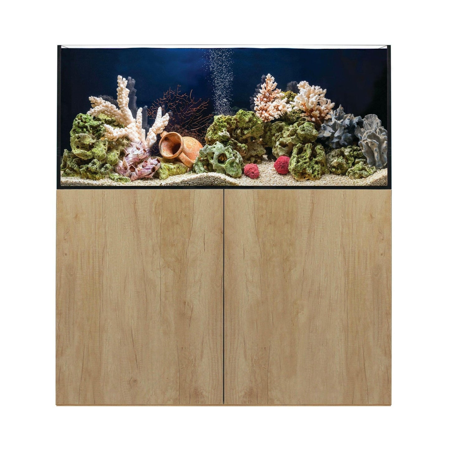 Aqua One ReefSys 326 Aquarium and Cabinet - Natural Nebraska Oak - Charterhouse Aquatics