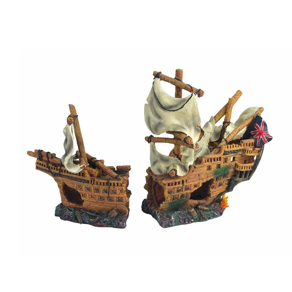 Aqua One Wooden Galleon 42x14x26cm - Charterhouse Aquatics