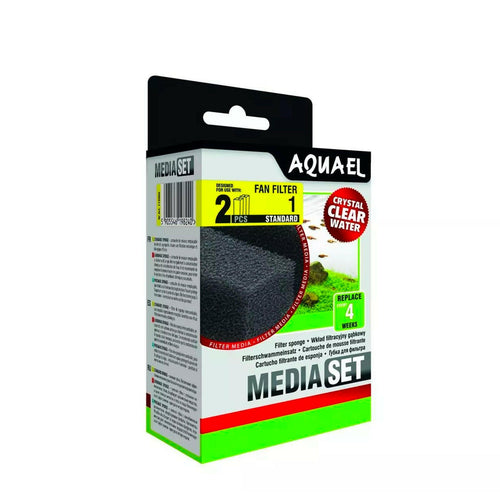 AquaEl Fan Filter 1 Standard Sponges - x2 - Charterhouse Aquatics