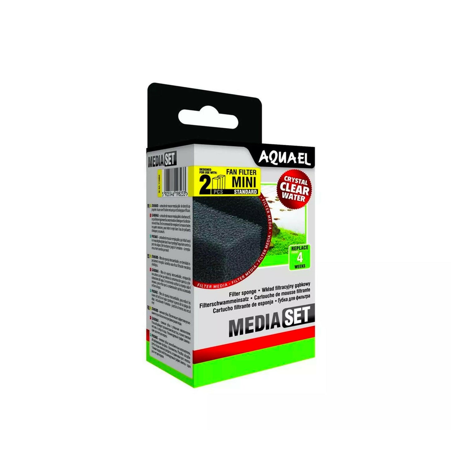 AquaEl Fan Filter Mini Standard Sponges - x2 - Charterhouse Aquatics