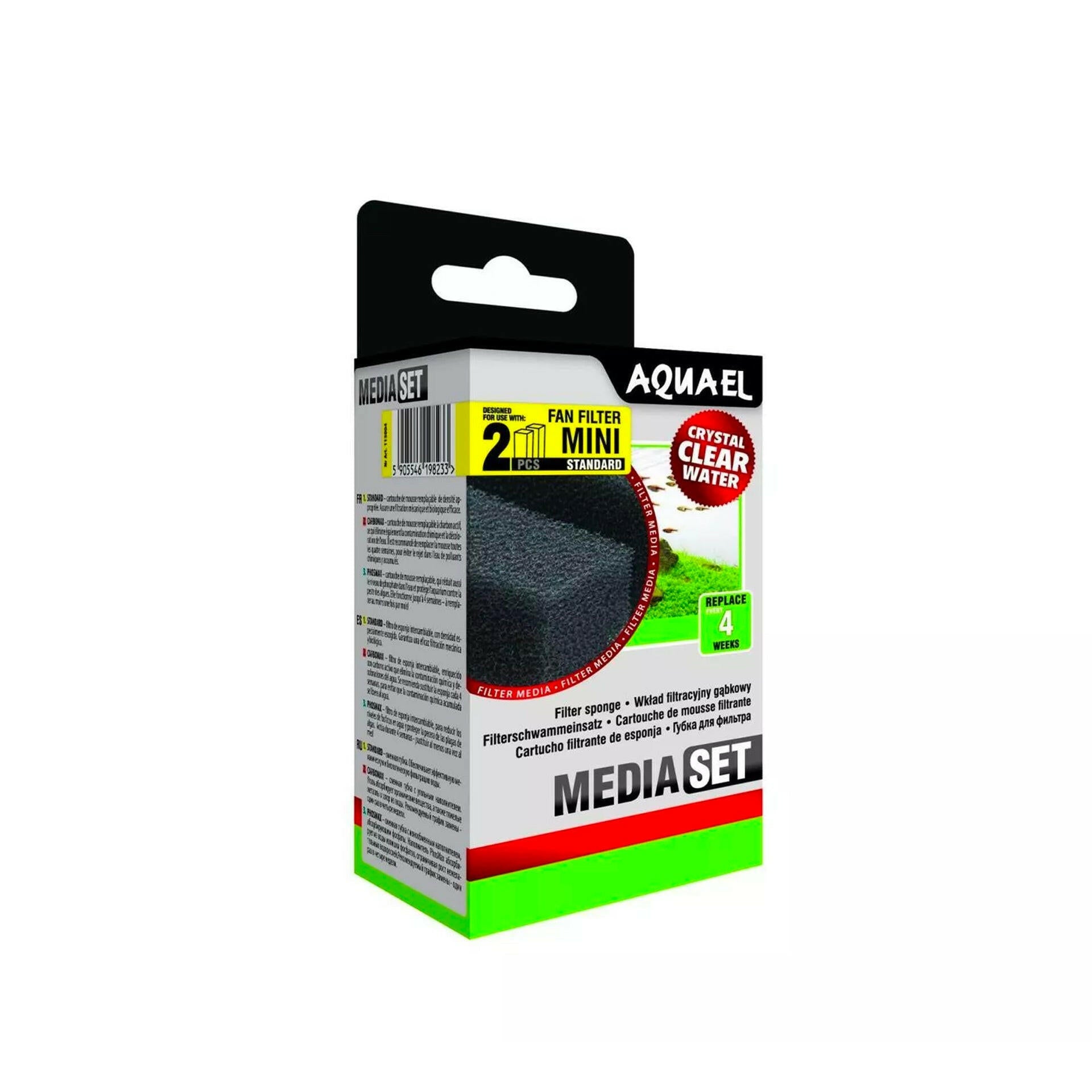AquaEl Fan Filter Mini Standard Sponges - x2 - Charterhouse Aquatics