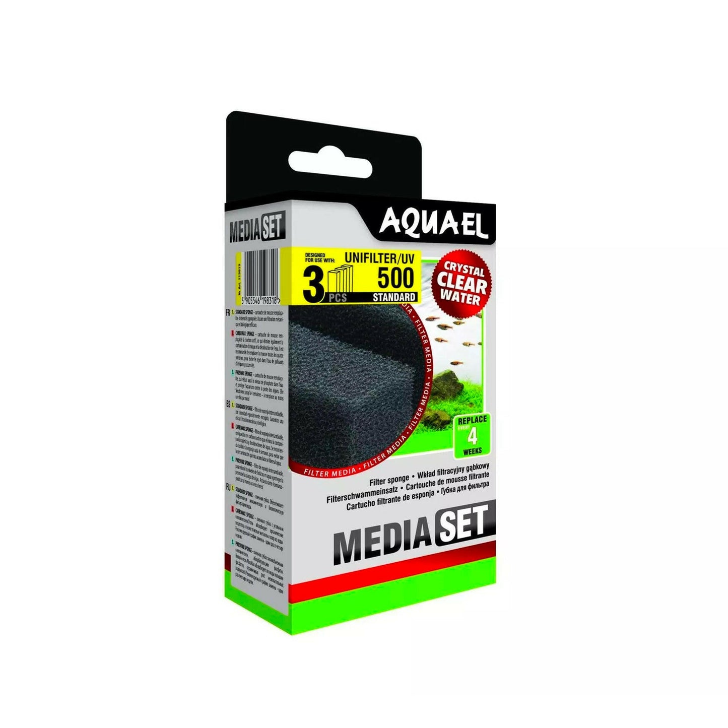 AquaEl UniFilter UV 500 Media Set - 3 Pieces - Charterhouse Aquatics