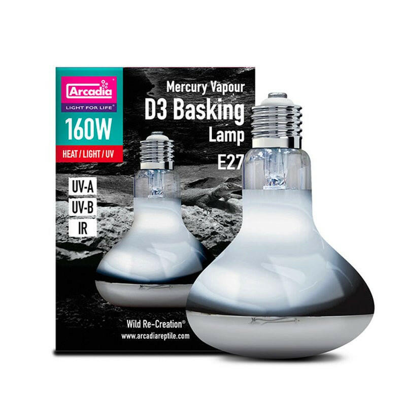 Arcadia Mercury Vapour D3 Basking Lamp 160w - 2nd Generation - Charterhouse Aquatics