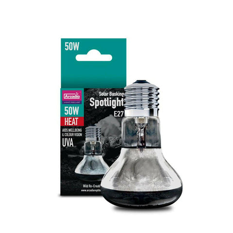 Arcadia Solar Basking Spotlight 50w - Charterhouse Aquatics