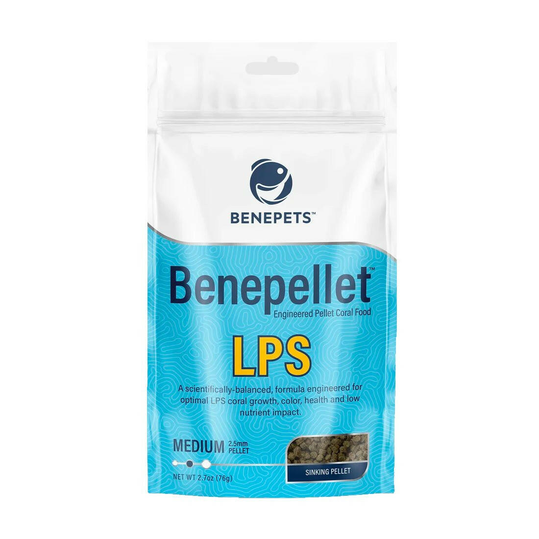 Benepets Benepellets LPS 2.5mm Pellet - 76g - Charterhouse Aquatics