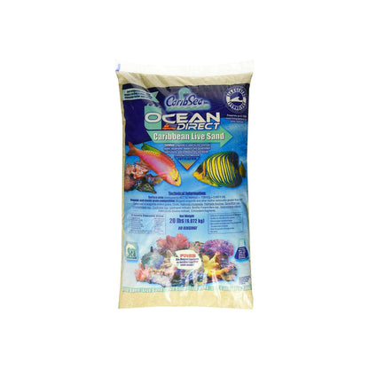 Caribsea Ocean Direct Natural Live Sand (20lb) - Charterhouse Aquatics