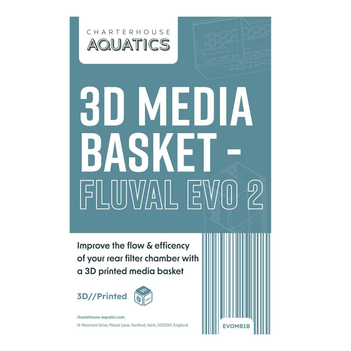 Charterhouse 3D - Fluval Evo Media Basket B - Charterhouse Aquatics