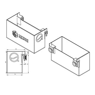 Charterhouse 3D - Hang on Media Basket - Large - Charterhouse Aquatics