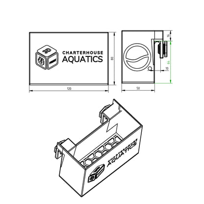 Charterhouse 3D - Hang on Media Basket - Small - Charterhouse Aquatics