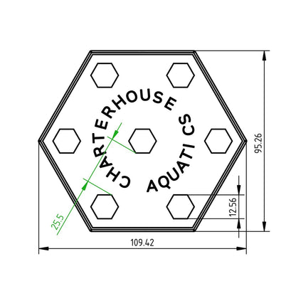 Charterhouse 3D Hex Frag Stand - Charterhouse Aquatics