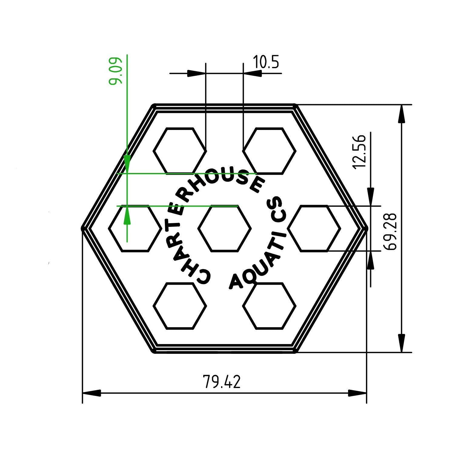 Charterhouse 3D Hex Frag Stand- Nano - Charterhouse Aquatics