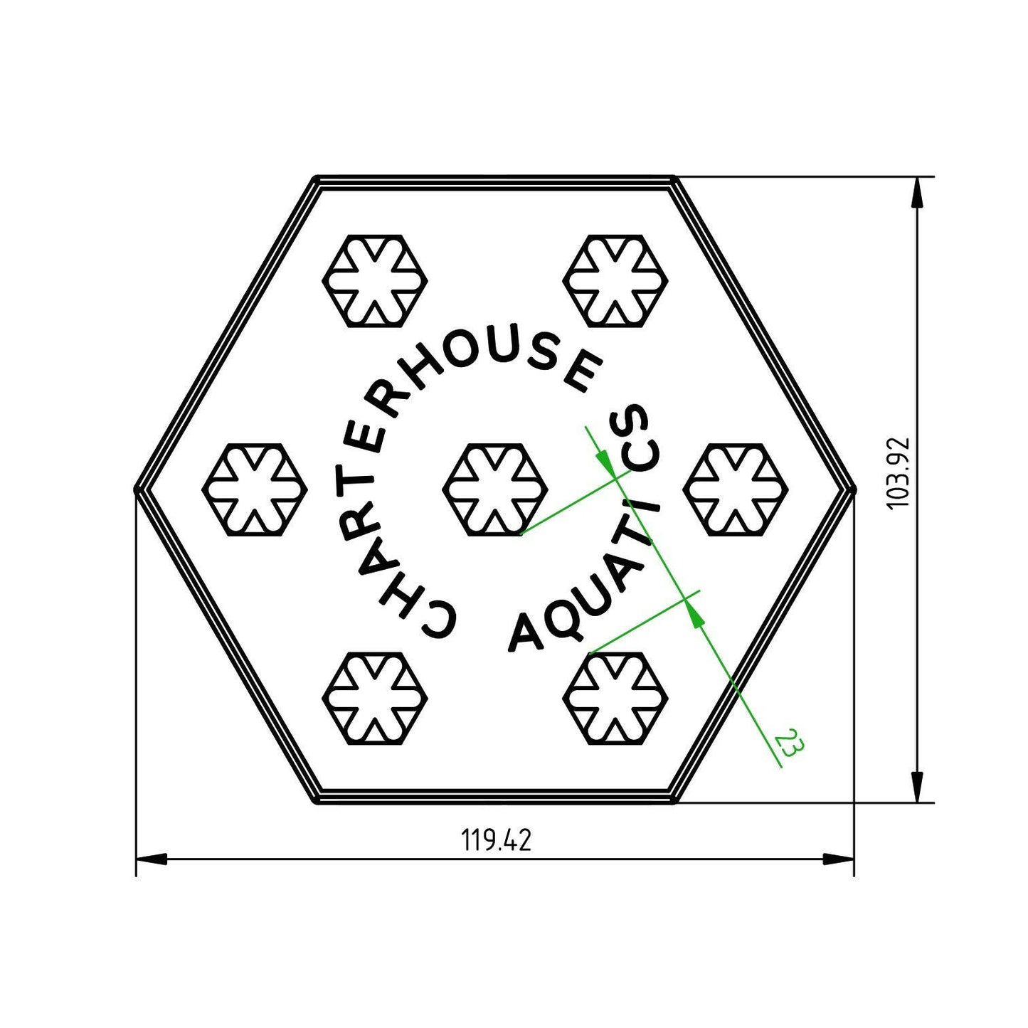 Charterhouse 3D Hex Frag Stand - Pro - Charterhouse Aquatics