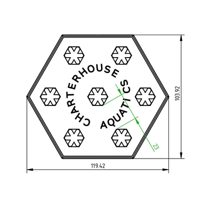 Charterhouse 3D Hex Frag Stand - Pro - Charterhouse Aquatics