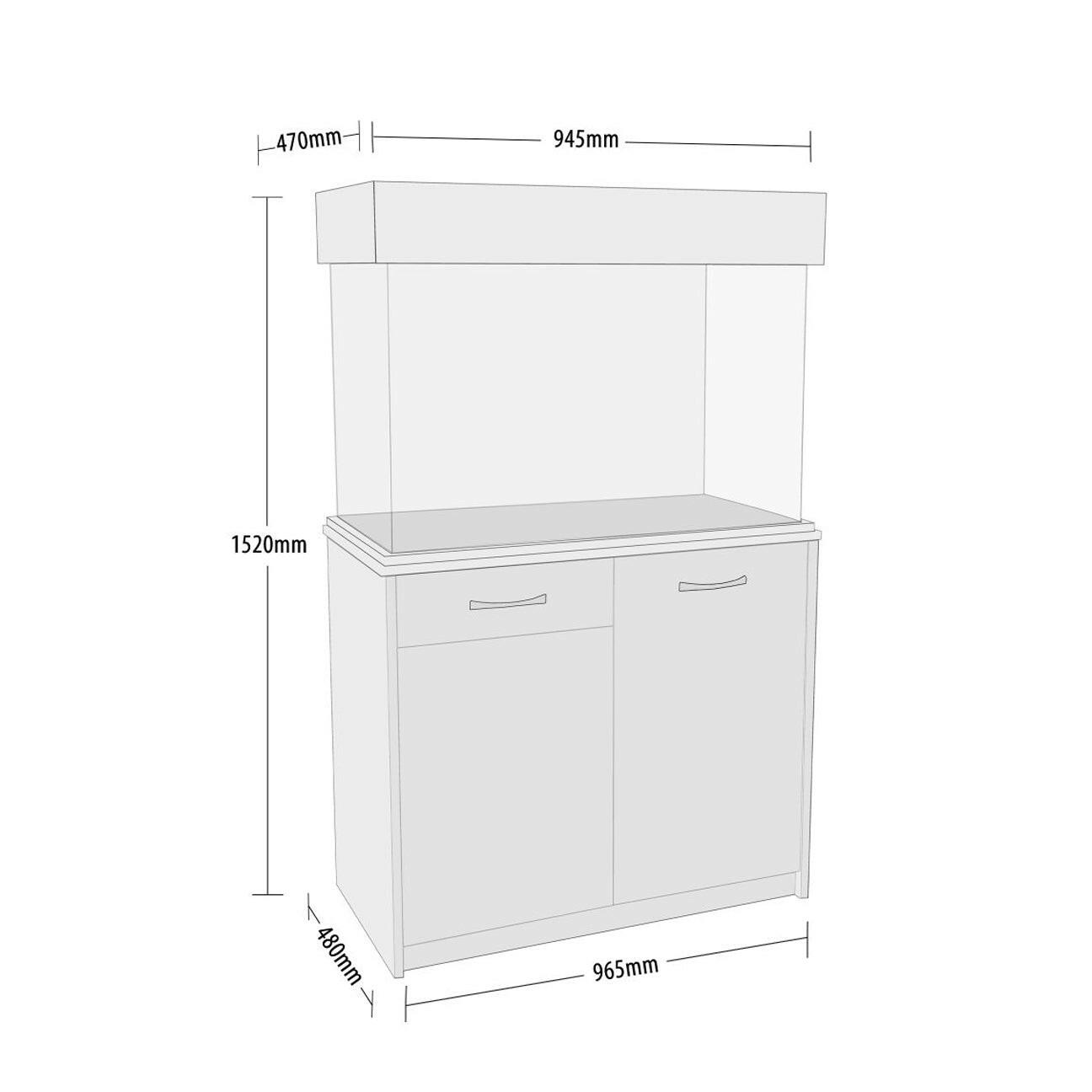 Clearseal 36" Ambience Aquarium Set - Kendel Oak - Charterhouse Aquatics