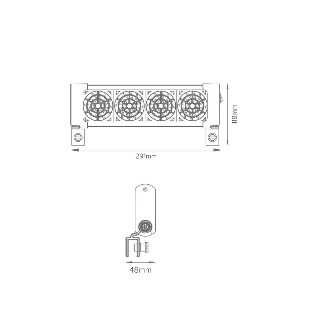 D-D Ocean Breeze Cooling Fan - 4 Fan - Charterhouse Aquatics