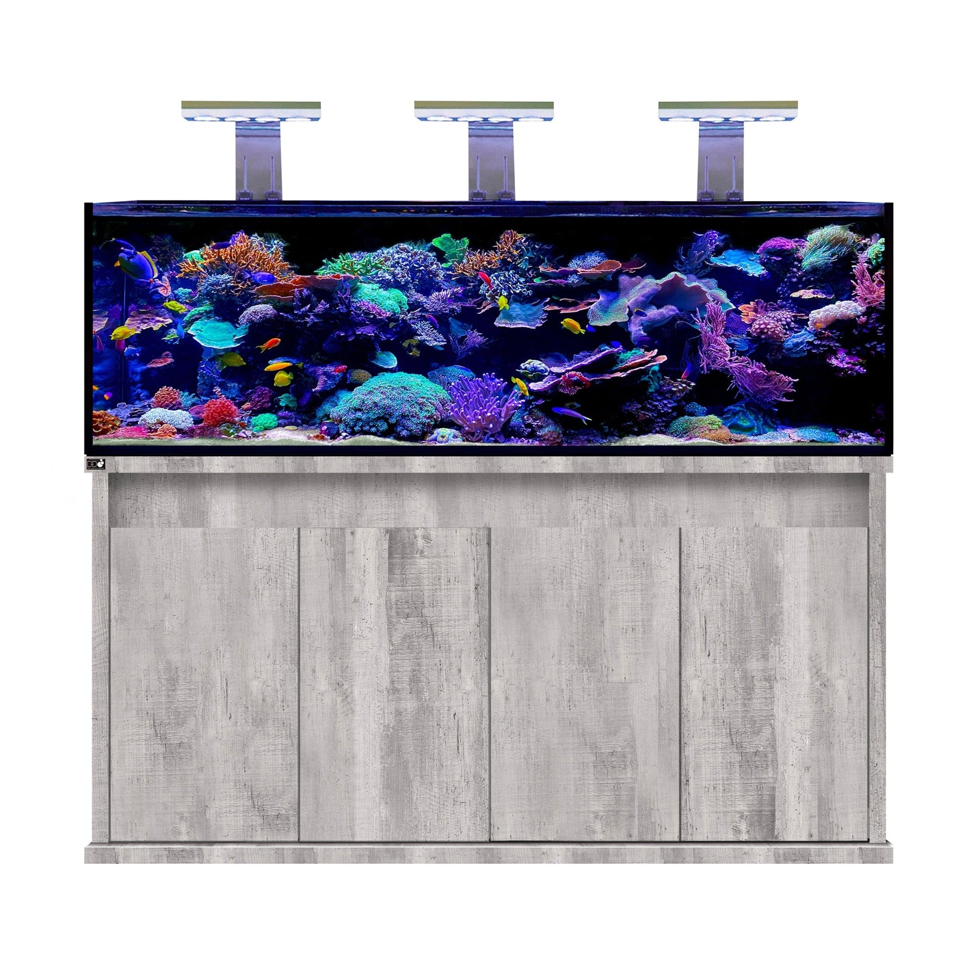 D-D Reef-Pro 1800 Deluxe Light Pack 1 - Driftwood Concrete (Clarisea Sump/Black Lights) - Charterhouse Aquatics