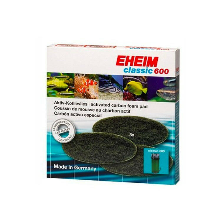 Eheim Classic 600 Carbon Pad (x3) - Charterhouse Aquatics