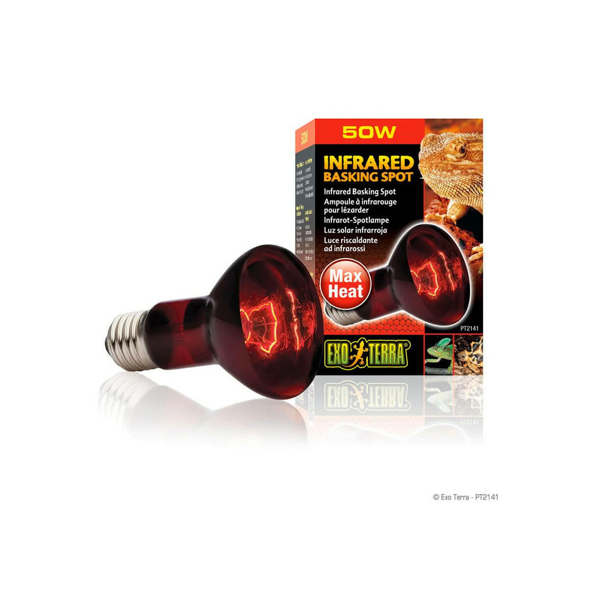 Exo Terra Infrared Basking Spot Lamp 50W - Charterhouse Aquatics