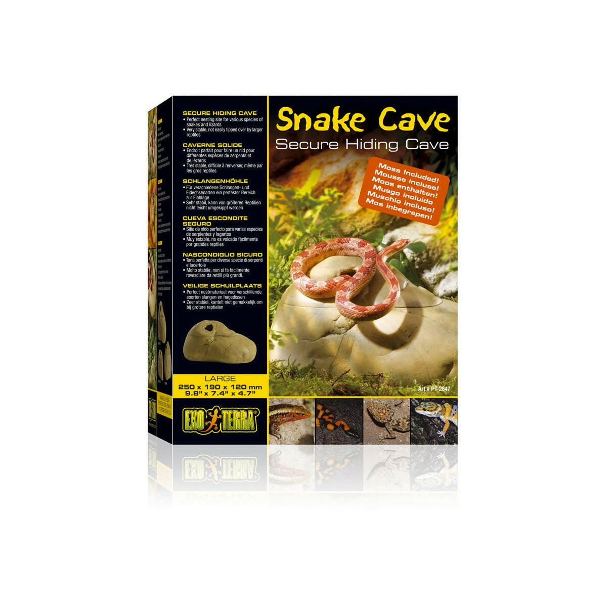 Exo Terra Snake Cave Large - Charterhouse Aquatics