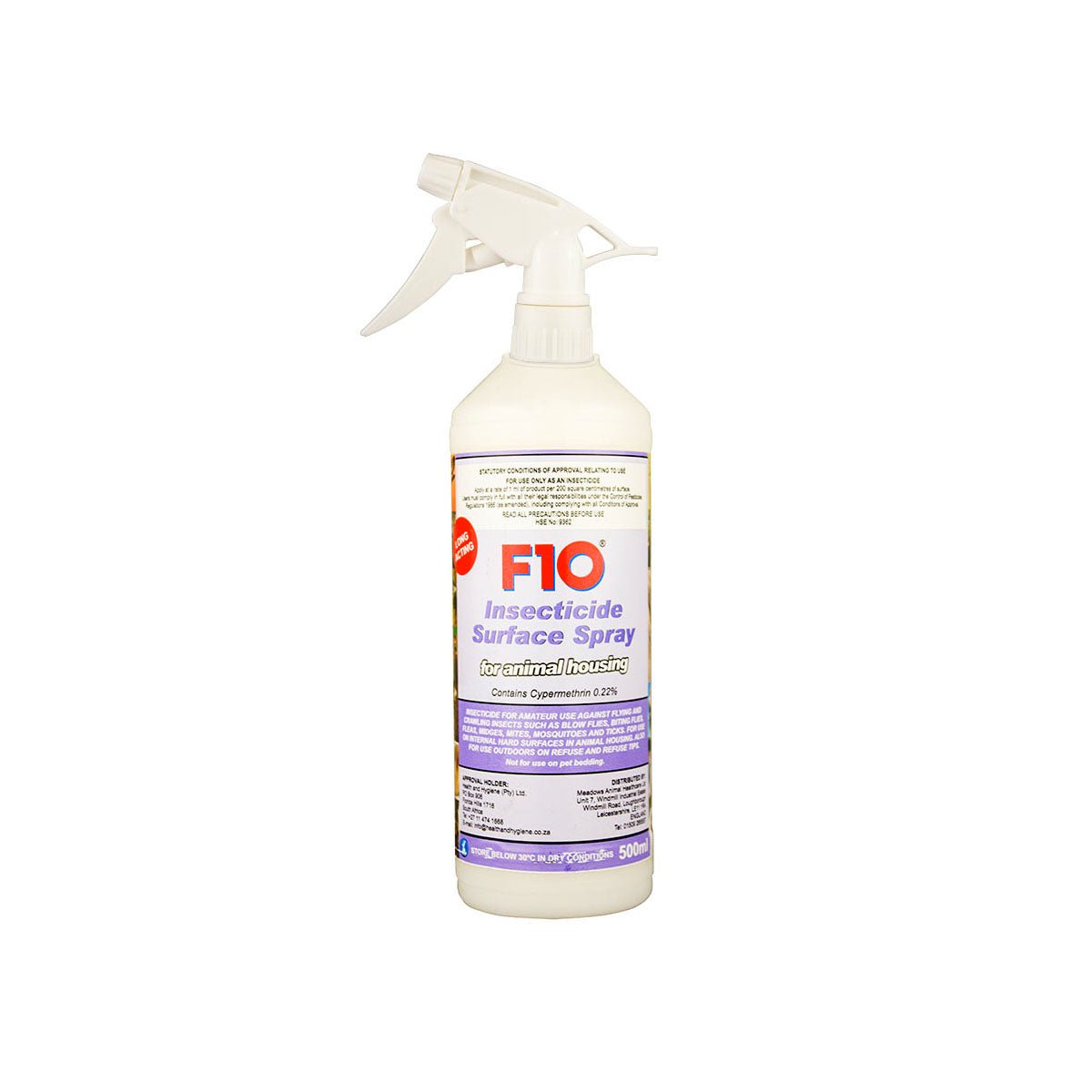 F10 Insecticide Surface Spray 500ml Trigger - Charterhouse Aquatics