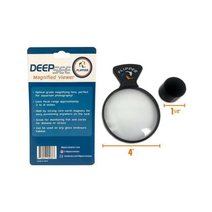 Flipper DeepSee Magnified Aquarium Viewer 4 Inch - Charterhouse Aquatics