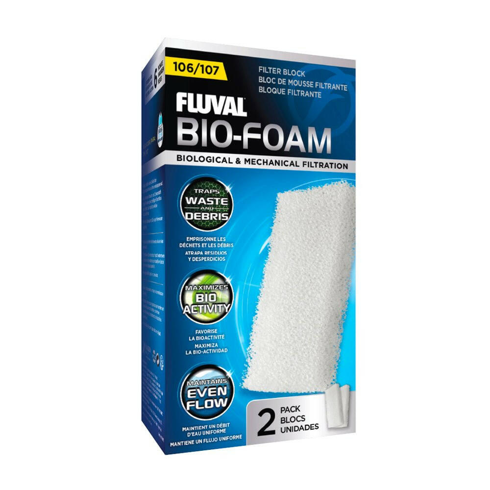 Fluval 104/105/106/107 Foam Filter Block (2pcs) - Charterhouse Aquatics