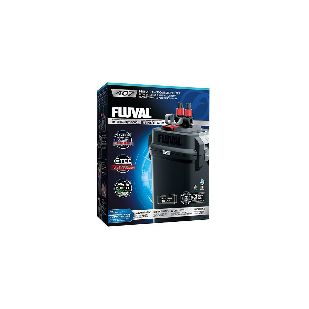 Fluval 407 External Filter - Charterhouse Aquatics