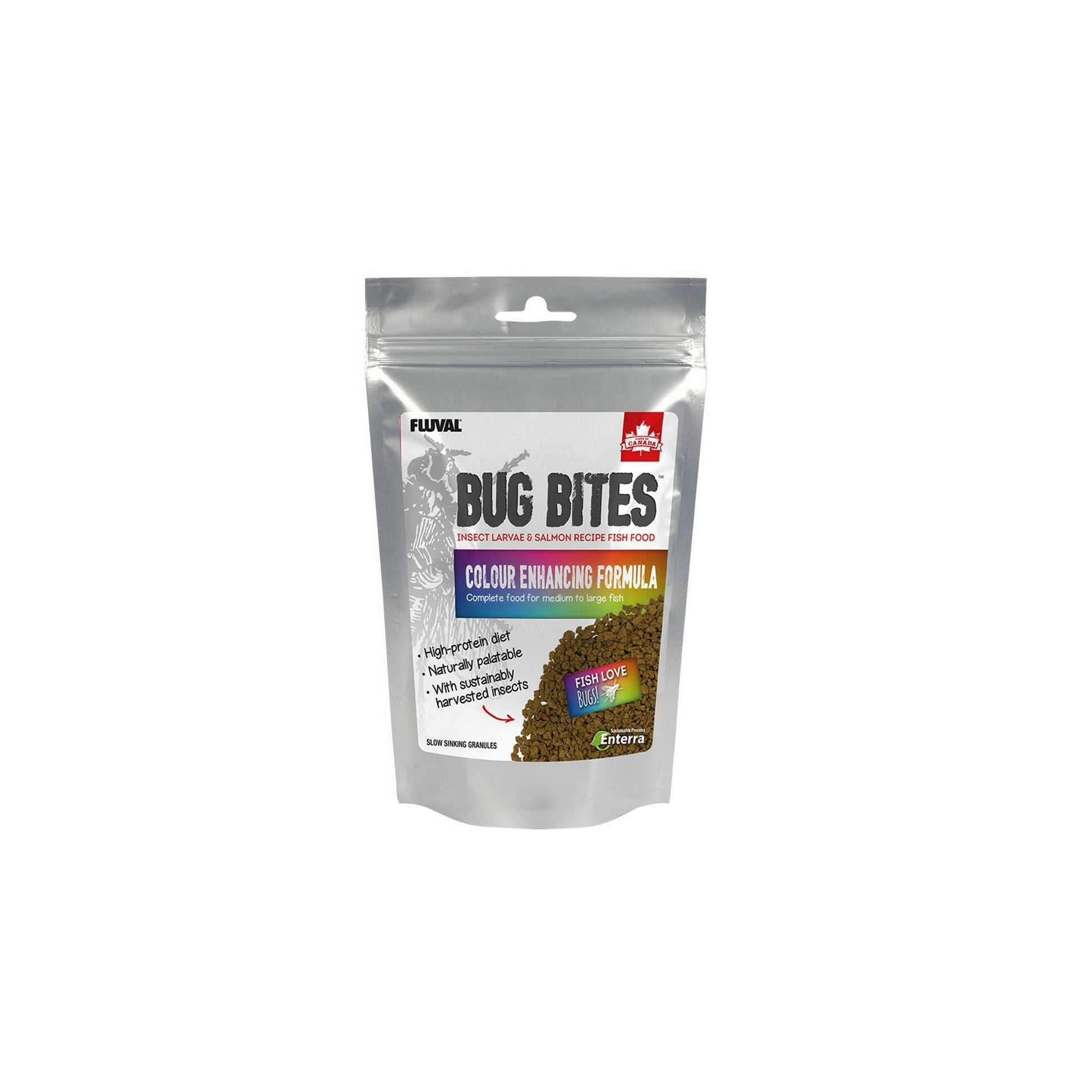 Fluval Bug Bites Colour Enhancer Granules 125g - Charterhouse Aquatics