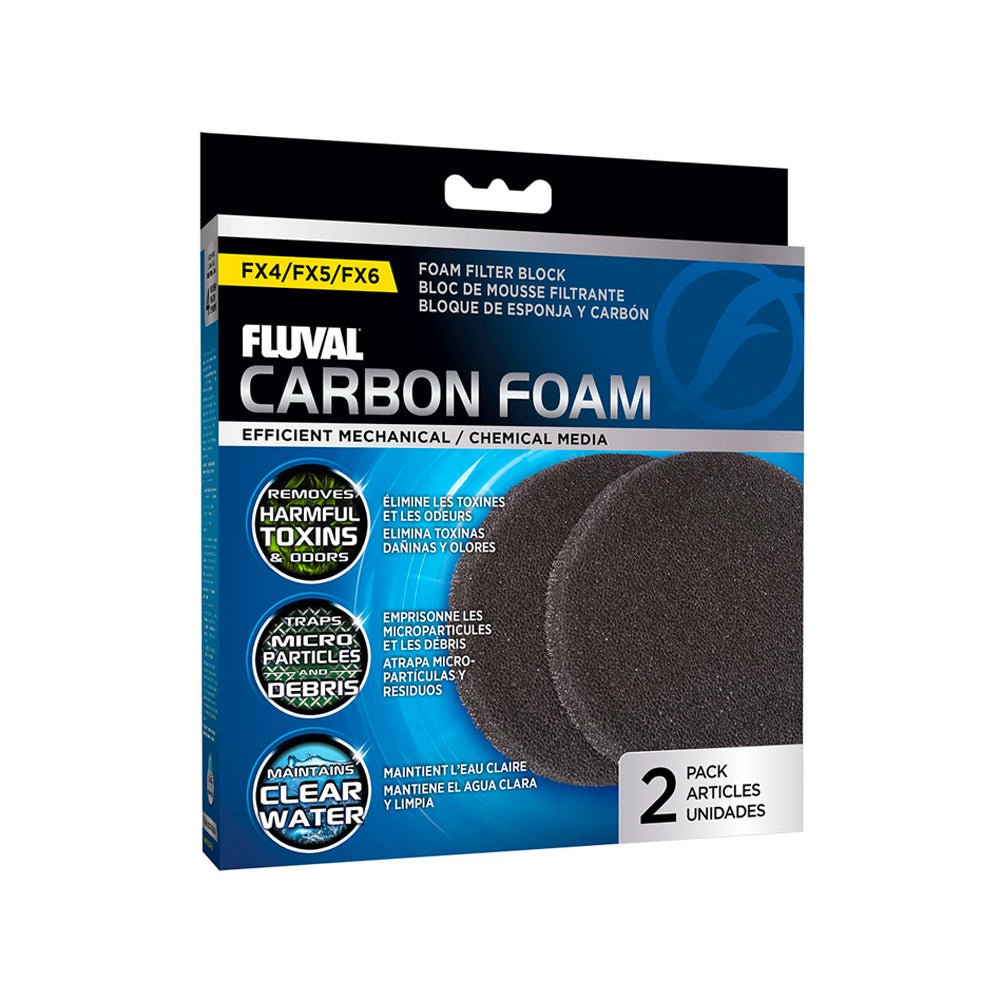 Fluval FX4/FX5/FX6 Carbon Foam Pads - 2 pack - Charterhouse Aquatics