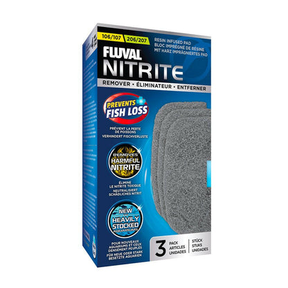 Fluval Nitrite Remover Resin Infused Pad 106/107/206/207 (3 Pack) - Charterhouse Aquatics