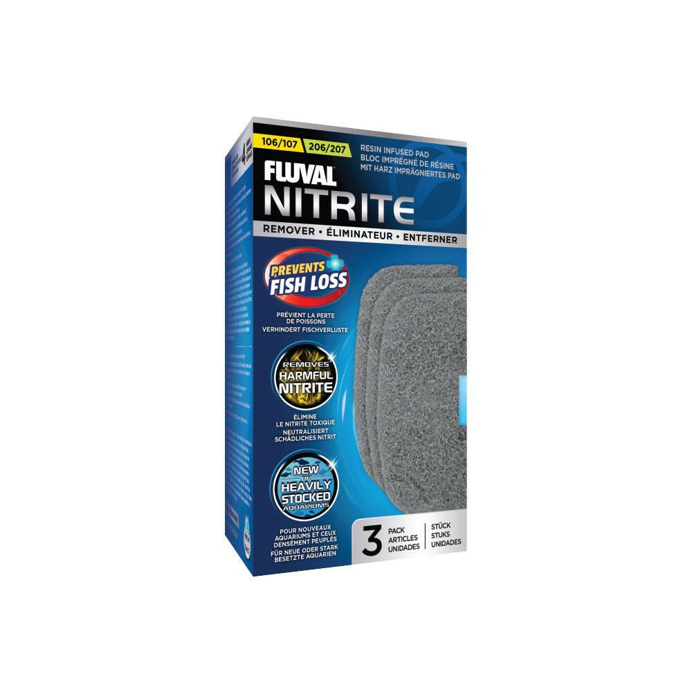 Fluval Nitrite Remover Resin Infused Pad 106/107/206/207 (3 Pack) - Charterhouse Aquatics