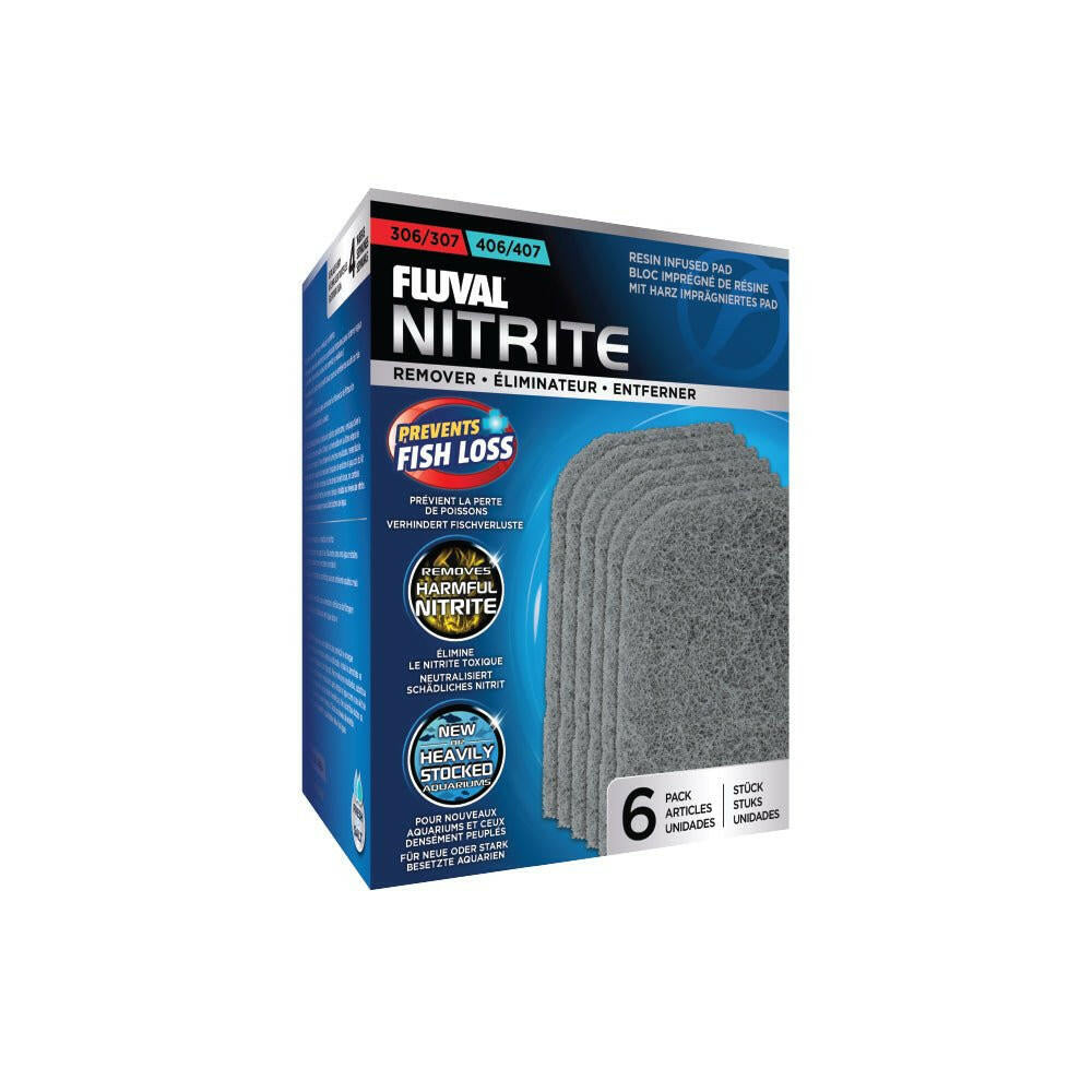 Fluval Nitrite Remover Resin Infused Pad 306/307/406/407 (6 Pack) - Charterhouse Aquatics