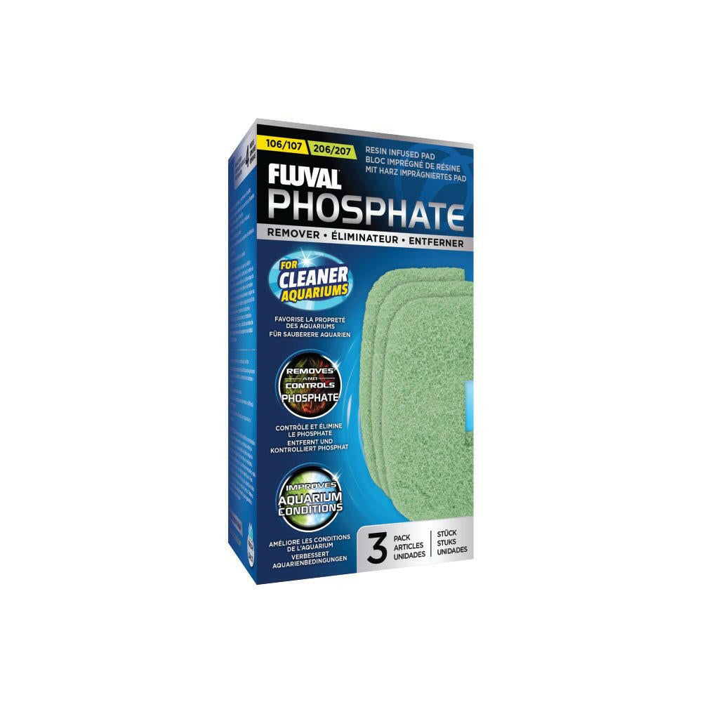 Fluval Phosphate Remover Resin Infused Pad 106/107/206/207 (3 Pack) - Charterhouse Aquatics