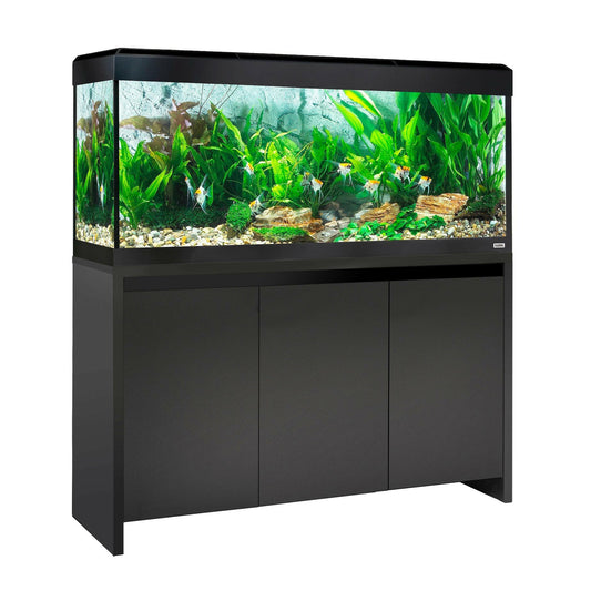 Fluval Roma Bluetooth LED 240 Aquarium and Cabinet - Black - Charterhouse Aquatics