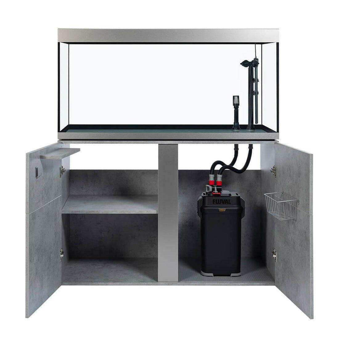 Fluval Siena 332 Aquarium and Cabinet - Chicago Concrete - Charterhouse Aquatics