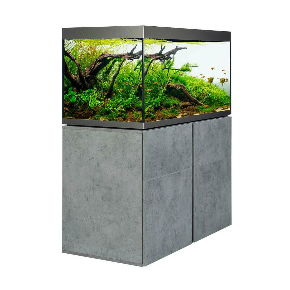 Fluval Siena 332 Aquarium and Cabinet - Chicago Concrete - Charterhouse Aquatics