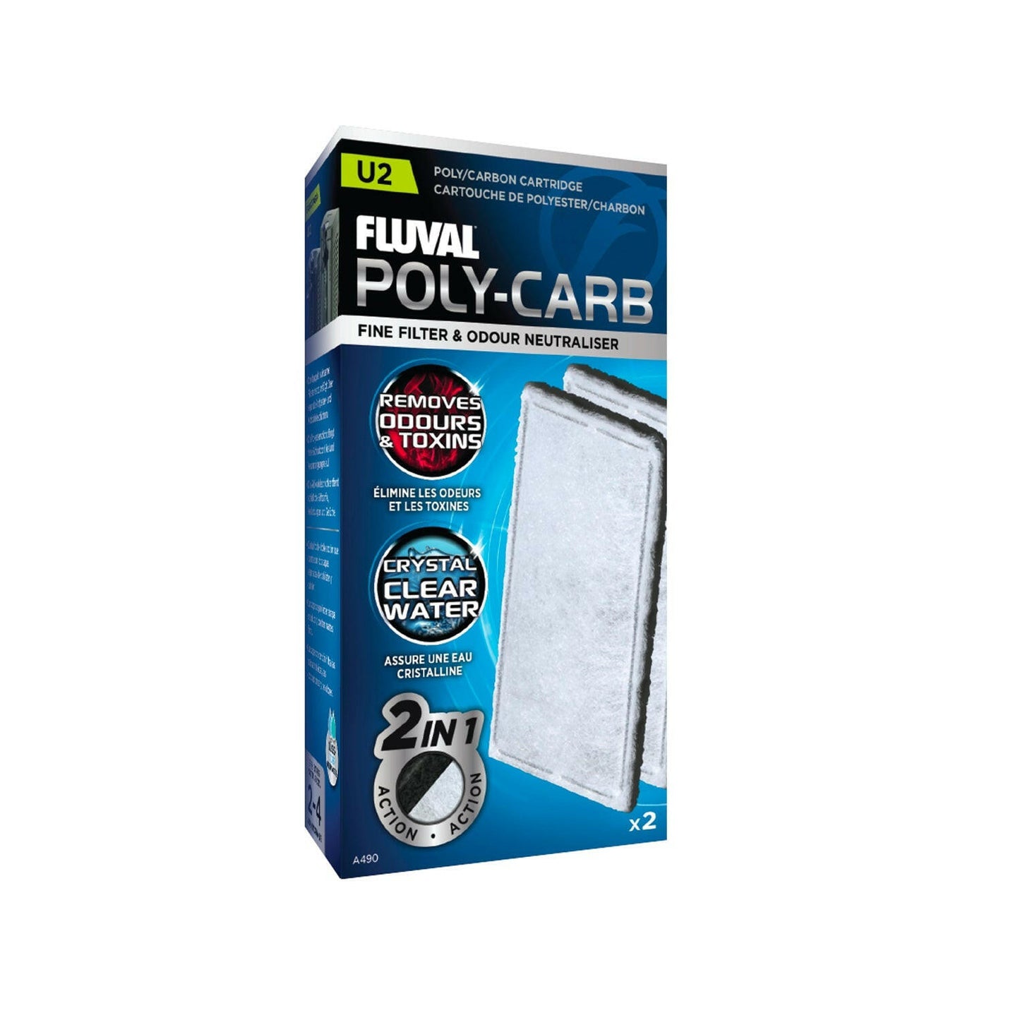 Fluval U2 Poly / Carbon Cartridge - Charterhouse Aquatics